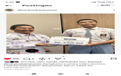 Siswa SMA Negeri 2 Purwokerto Raih Juara 1 Lomba Video Konten Literasi Tingkat Kabupaten Banyumas