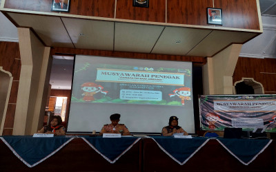 AMBALAN GARUDA-SHIMA PANGKALAN SMAN 2 PURWOKERTO MELAKSANAKAN MUSYAWARAH PENEGAK